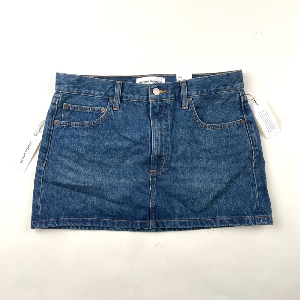 Denim Forum Classic Blue Mini Skirt